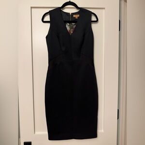 Ted Baker Black V-Neck Midi Dress